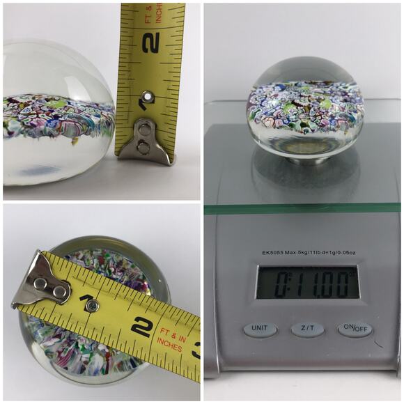 Perthshire PP19 1974 Scrambled End-of-Day Millefiori Vintage LE Paperweight - Picture 8 of 13